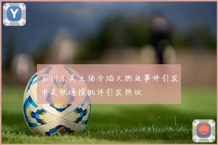 苏州东吴主场冷焰火燃放事件引发中足联通报批评引发热议
